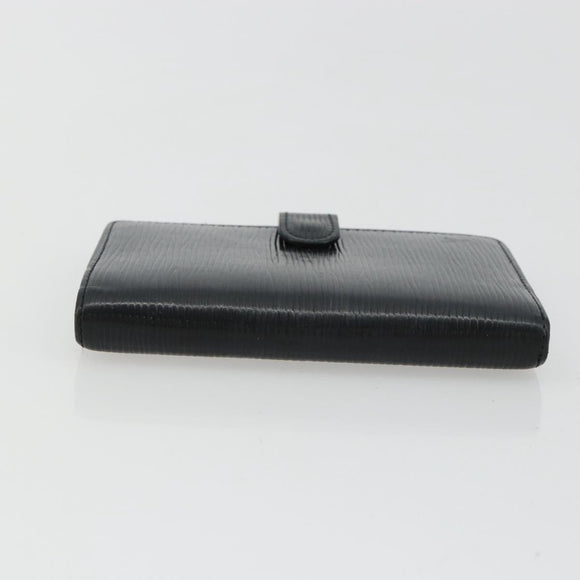 LOUIS VUITTON Epi Agenda PM Day Planner Cover Black R20092 LV Auth BA12755
