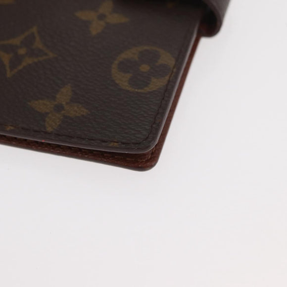 LOUIS VUITTON Monogram Agenda PM Day Planner Cover R20005 LV Auth BA12756