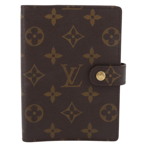 LOUIS VUITTON Monogram Agenda PM Day Planner Cover R20005 LV Auth BA12756