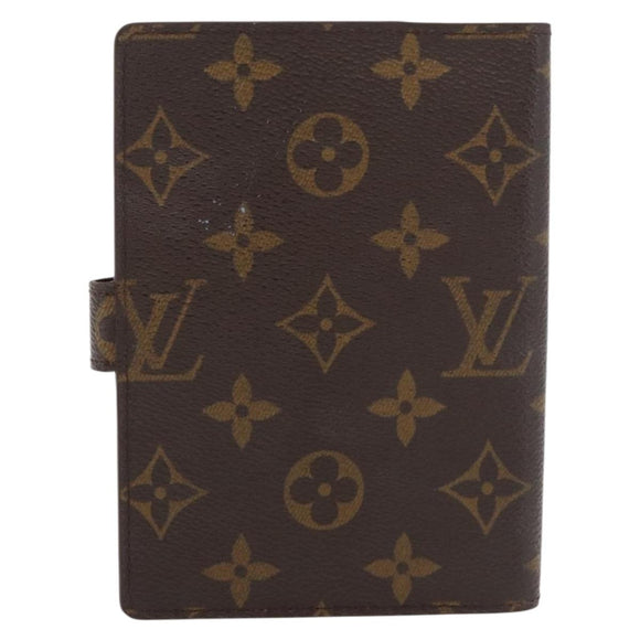 LOUIS VUITTON Monogram Agenda PM Day Planner Cover R20005 LV Auth BA12756