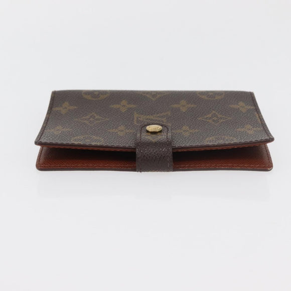 LOUIS VUITTON Monogram Agenda PM Day Planner Cover R20005 LV Auth BA12756