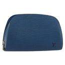 LOUIS VUITTON Epi Dauphine GM Pouch Blue M48435 LV Auth BA12758-1