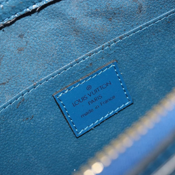 LOUIS VUITTON Epi Dauphine GM Pouch Blue M48435 LV Auth BA12758
