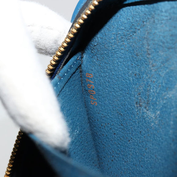 LOUIS VUITTON Epi Dauphine GM Pouch Blue M48435 LV Auth BA12758