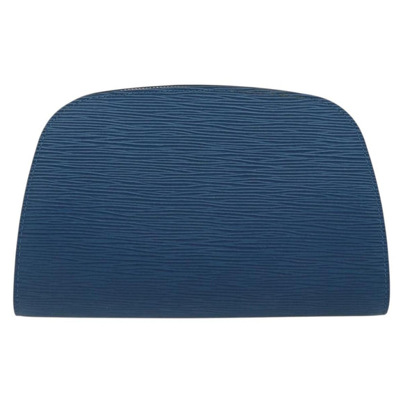 LOUIS VUITTON Epi Dauphine GM Pouch Blue M48435 LV Auth BA12758