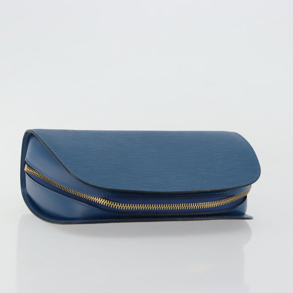LOUIS VUITTON Epi Dauphine GM Pouch Blue M48435 LV Auth BA12758