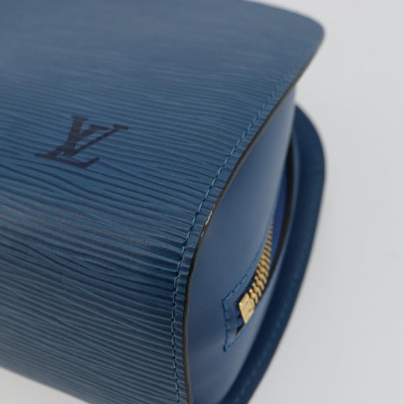 LOUIS VUITTON Epi Dauphine GM Pouch Blue M48435 LV Auth BA12758