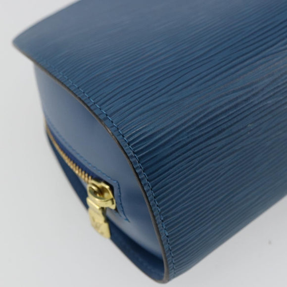 LOUIS VUITTON Epi Dauphine GM Pouch Blue M48435 LV Auth BA12758