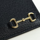 GUCCI Horsebit Card Case Playing Cards Set Leather Navy Auth BA12759M-17