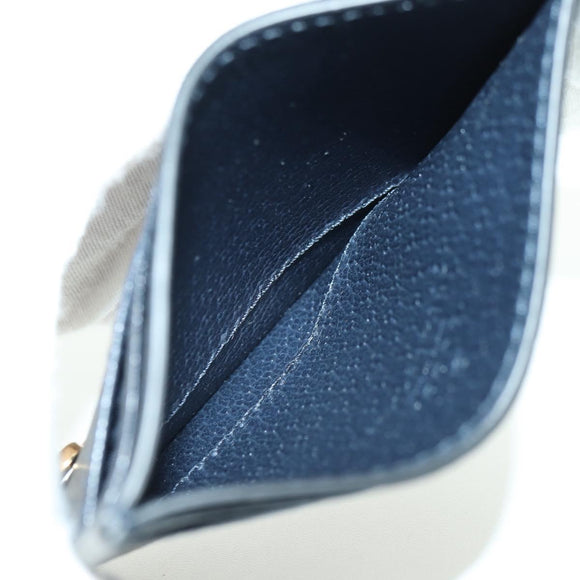 GUCCI Horsebit Card Case Playing Cards Set Leather Navy Auth BA12759M