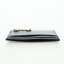 GUCCI Horsebit Card Case Playing Cards Set Leather Navy Auth BA12759M-5