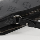 LOUIS VUITTON Monogram Eclipse Double Phone Pouch Gray M69534 LV Auth BA1275A-15