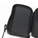 LOUIS VUITTON Monogram Eclipse Double Phone Pouch Gray M69534 LV Auth BA1275A-18