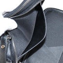 LOUIS VUITTON Monogram Eclipse Double Phone Pouch Gray M69534 LV Auth BA1275A-22