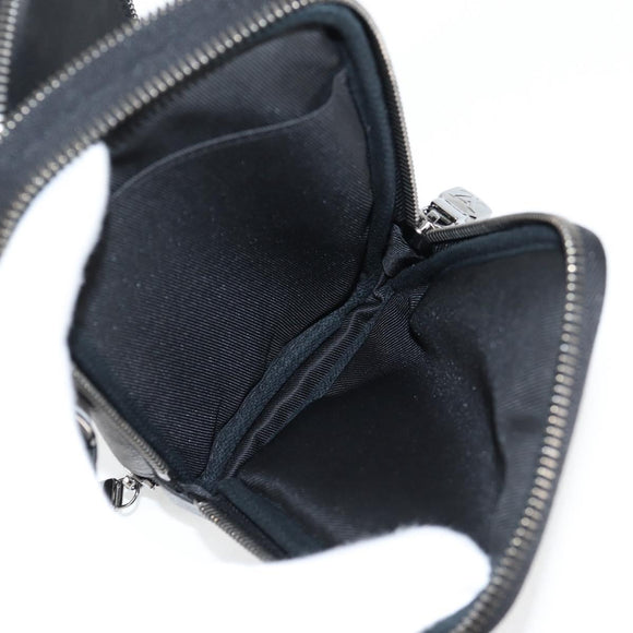 LOUIS VUITTON Monogram Eclipse Double Phone Pouch Gray M69534 LV Auth BA1275A