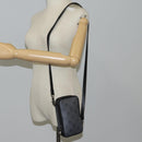 LOUIS VUITTON Monogram Eclipse Double Phone Pouch Gray M69534 LV Auth BA1275A-27