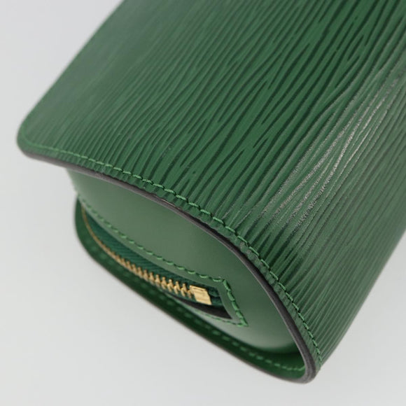 LOUIS VUITTON Epi Dauphine PM Cosmetic Pouch Green M48444 LV Auth BA12760