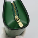 LOUIS VUITTON Epi Dauphine PM Cosmetic Pouch Green M48444 LV Auth BA12760-8