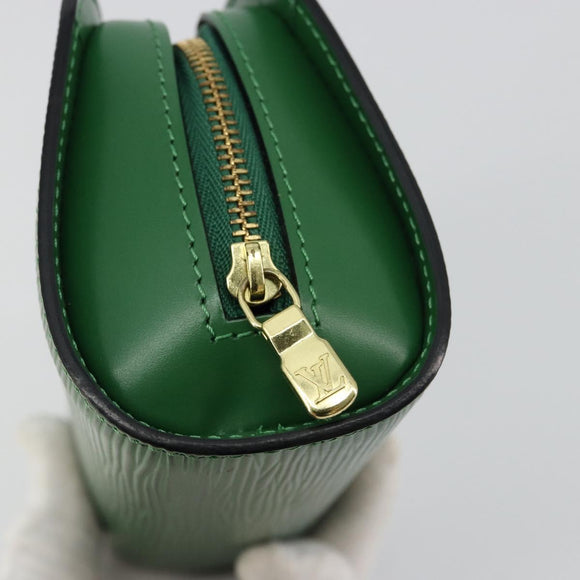 LOUIS VUITTON Epi Dauphine PM Cosmetic Pouch Green M48444 LV Auth BA12760