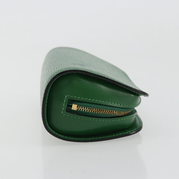 LOUIS VUITTON Epi Dauphine PM Cosmetic Pouch Green M48444 LV Auth BA12760