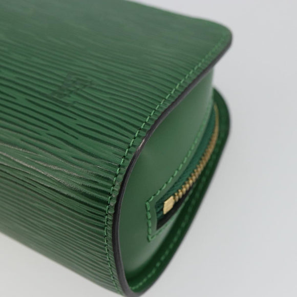 LOUIS VUITTON Epi Dauphine PM Cosmetic Pouch Green M48444 LV Auth BA12760