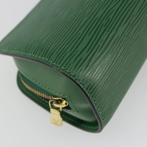 LOUIS VUITTON Epi Dauphine PM Cosmetic Pouch Green M48444 LV Auth BA12760