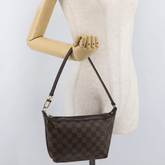 LOUIS VUITTON Damier Ebene Illovo PM Schultertasche N51996 LV Auth BA12761
