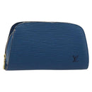 LOUIS VUITTON Epi Dauphine PM Pouch Blauw M48445 LV Auth BA12762-1