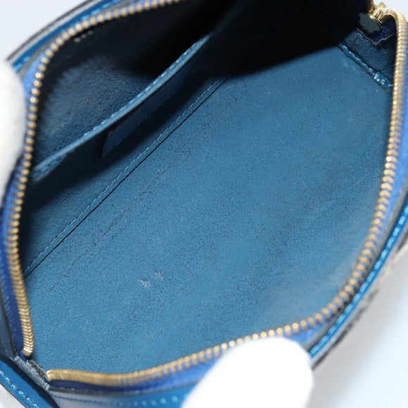 LOUIS VUITTON Epi Dauphine PM Pouch Blauw M48445 LV Auth BA12762