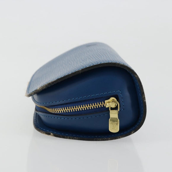 LOUIS VUITTON Epi Dauphine PM Pouch Blauw M48445 LV Auth BA12762