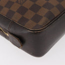 LOUIS VUITTON Damier Ebene Trousse Toilette 25 Clutch Bag N47624 LV Auth BA12764-15