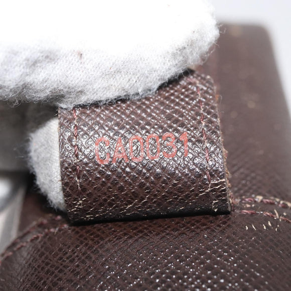 LOUIS VUITTON Damier Ebene Trousse Toilette 25 Clutch Bag N47624 LV Auth BA12764