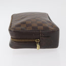 LOUIS VUITTON Damier Ebene Trousse Toilette 25 Clutch Bag N47624 LV Auth BA12764-4