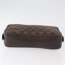 LOUIS VUITTON Damier Ebene Trousse Toilette 25 Clutch Bag N47624 LV Auth BA12764-6