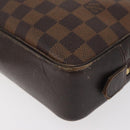 LOUIS VUITTON Damier Ebene Trousse Toilette 25 Clutch Bag N47624 LV Auth BA12764-14
