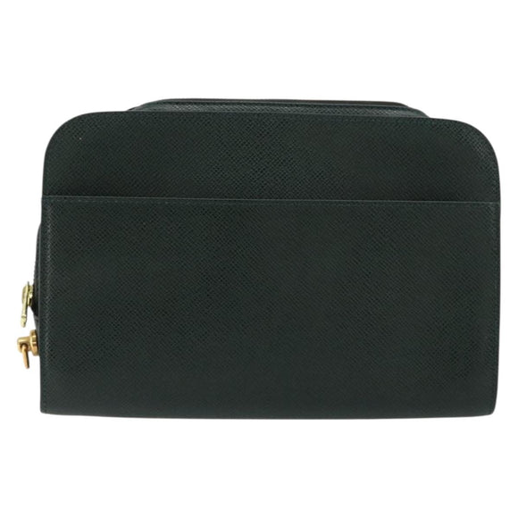 LOUIS VUITTON Taiga Baikal Clutch Bag Epicea M30184 LV Auth BA12765