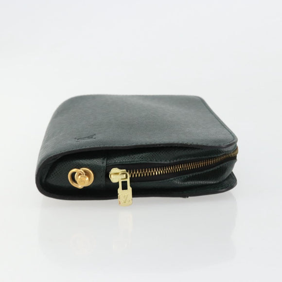 LOUIS VUITTON Taiga Baikal Clutch Bag Epicea M30184 LV Auth BA12765