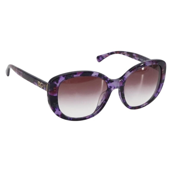DOLCE&GABBANA Sunglasses plastic Purple Auth BA12767
