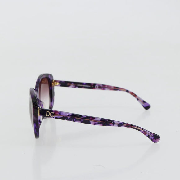 DOLCE&GABBANA Sunglasses plastic Purple Auth BA12767