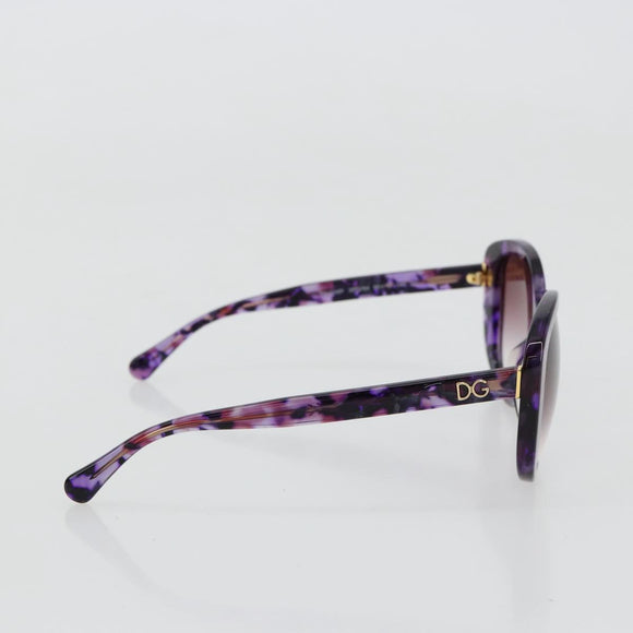 DOLCE&GABBANA Sunglasses plastic Purple Auth BA12767