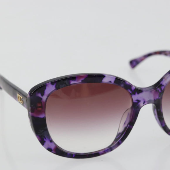 DOLCE&GABBANA Sunglasses plastic Purple Auth BA12767