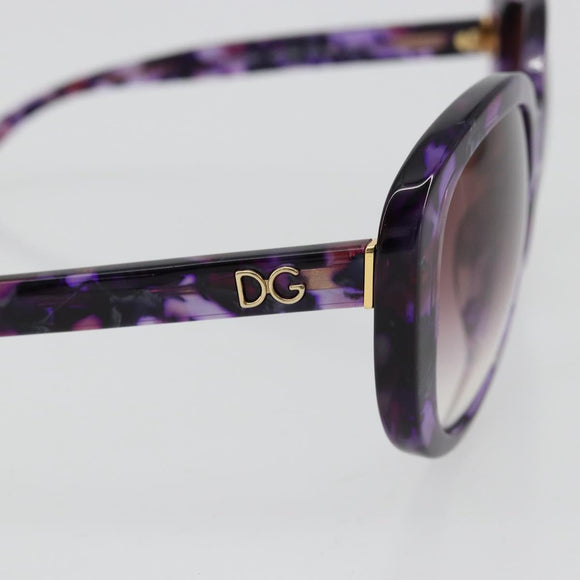 DOLCE&GABBANA Sunglasses plastic Purple Auth BA12767