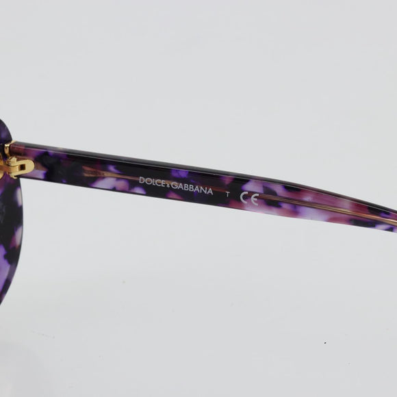 DOLCE&GABBANA Sunglasses plastic Purple Auth BA12767