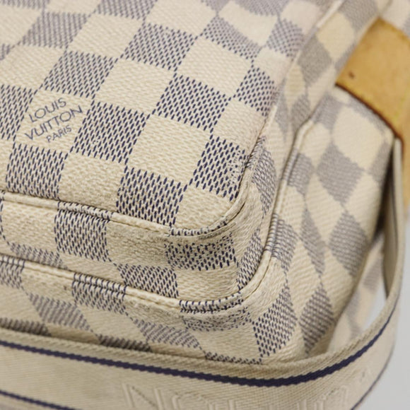 LOUIS VUITTON Damier Azur Naviglio Shoulder Bag N51189 LV Auth BA12769