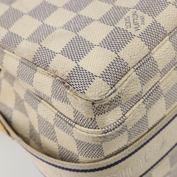 LOUIS VUITTON Damier Azur Naviglio Shoulder Bag N51189 LV Auth BA12769