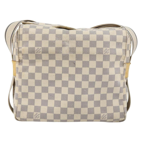 LOUIS VUITTON Damier Azur Naviglio Shoulder Bag N51189 LV Auth BA12769