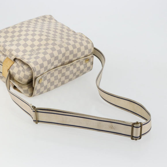 LOUIS VUITTON Damier Azur Naviglio Shoulder Bag N51189 LV Auth BA12769
