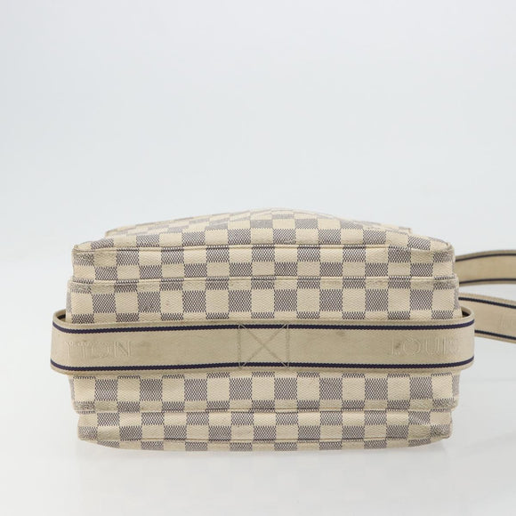 LOUIS VUITTON Damier Azur Naviglio Shoulder Bag N51189 LV Auth BA12769