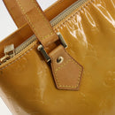 LOUIS VUITTON Monogram Vernis Houston Hand Bag Beige M91004 LV Auth BA12771-18