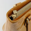 LOUIS VUITTON Monogram Vernis Houston Hand Bag Beige M91004 LV Auth BA12771-19